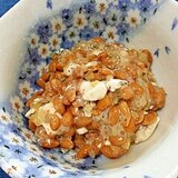 納豆の食べ方-ピクルス＆クリームチーズ♪